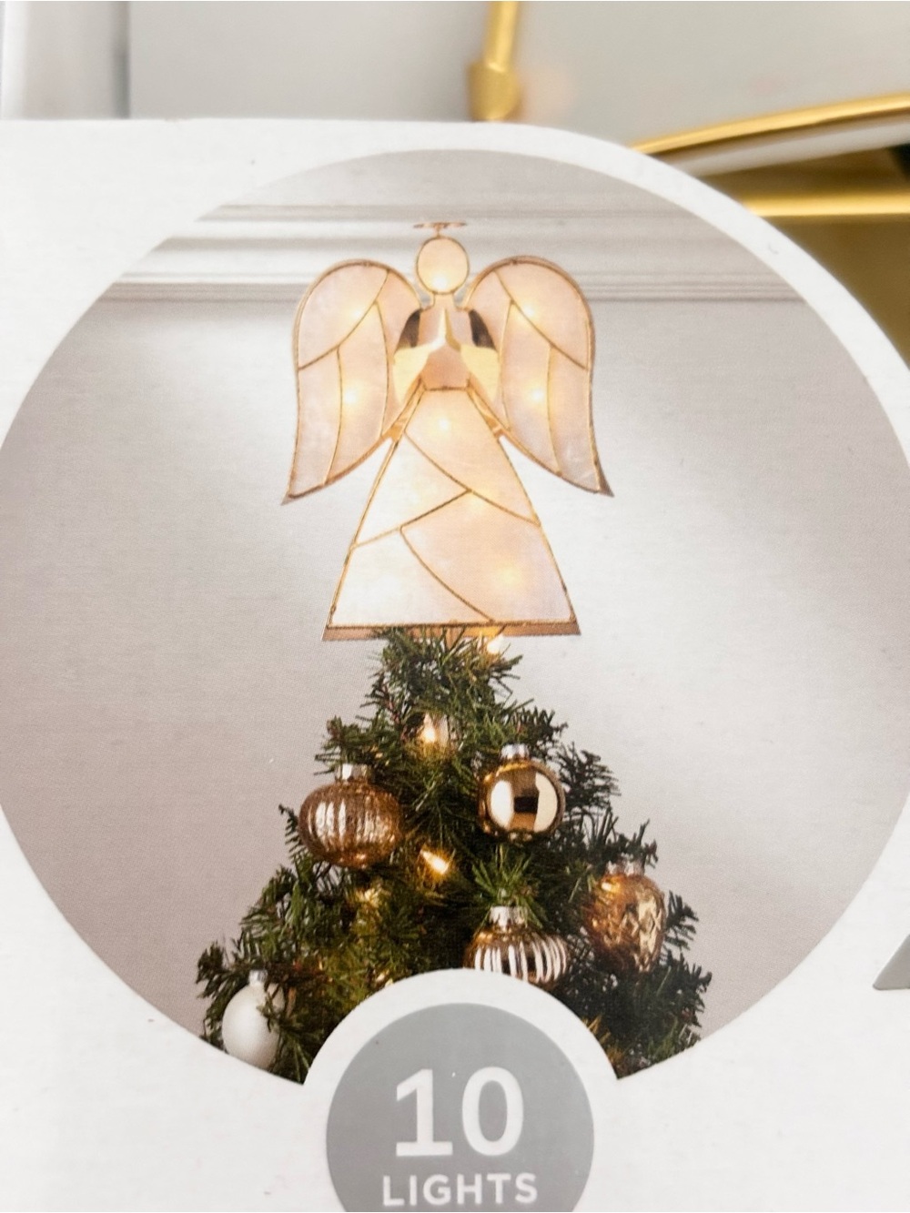 WONDERSHOP Angel Lit Tree Topper NWT